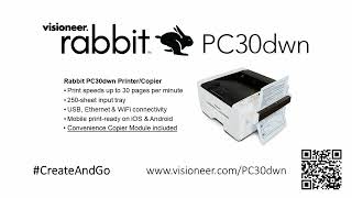 Visioneer Rabbit PC30dwn Printer/Copier #CreateAndGo - Visioneer.com