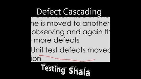 what is defect cascading with examples in software testing | #shorts | testingshala | interview
