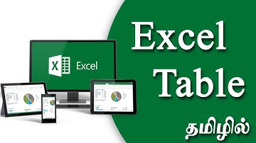 How to Create Table in Excel | in Tamil Tutorial #MakiTech