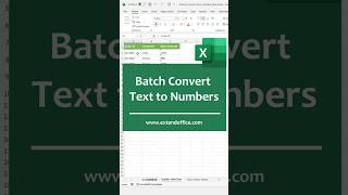 Convert Text Numbers to Real Numbers in Excel (3 Easy Ways) #excel #kutools