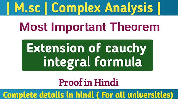 Extension of cauchy Integral Formula (multile connect region)