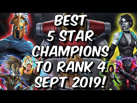 Best 5 Star Champions To Rank 4 September 2019 – Marvel Contest of Champions