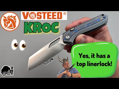 Unboxing a snappy Kroc ???? from Vosteed Knives… a top linerlock in S35VN steel… this is a kool kroc!