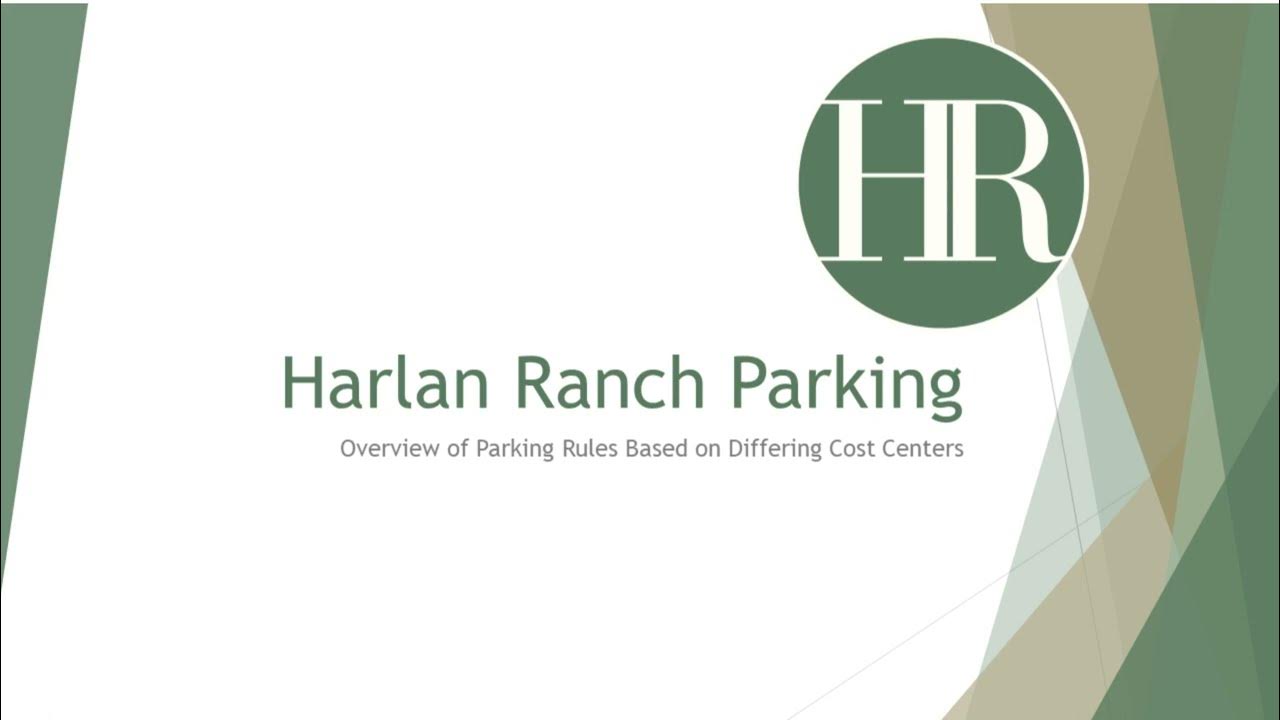 Harlan Ranch Parking Guidelines Overview YouTube
