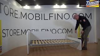 Video: Divano letto singolo 120x190 con cassettoni - Ideale per camerette