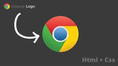 Chrome logo with html & Css  @csd1447