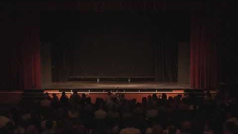 Theatre Audience Applauding Empty Stage NO FEE ROYALTY FREE VIDEO FOOTAGE :