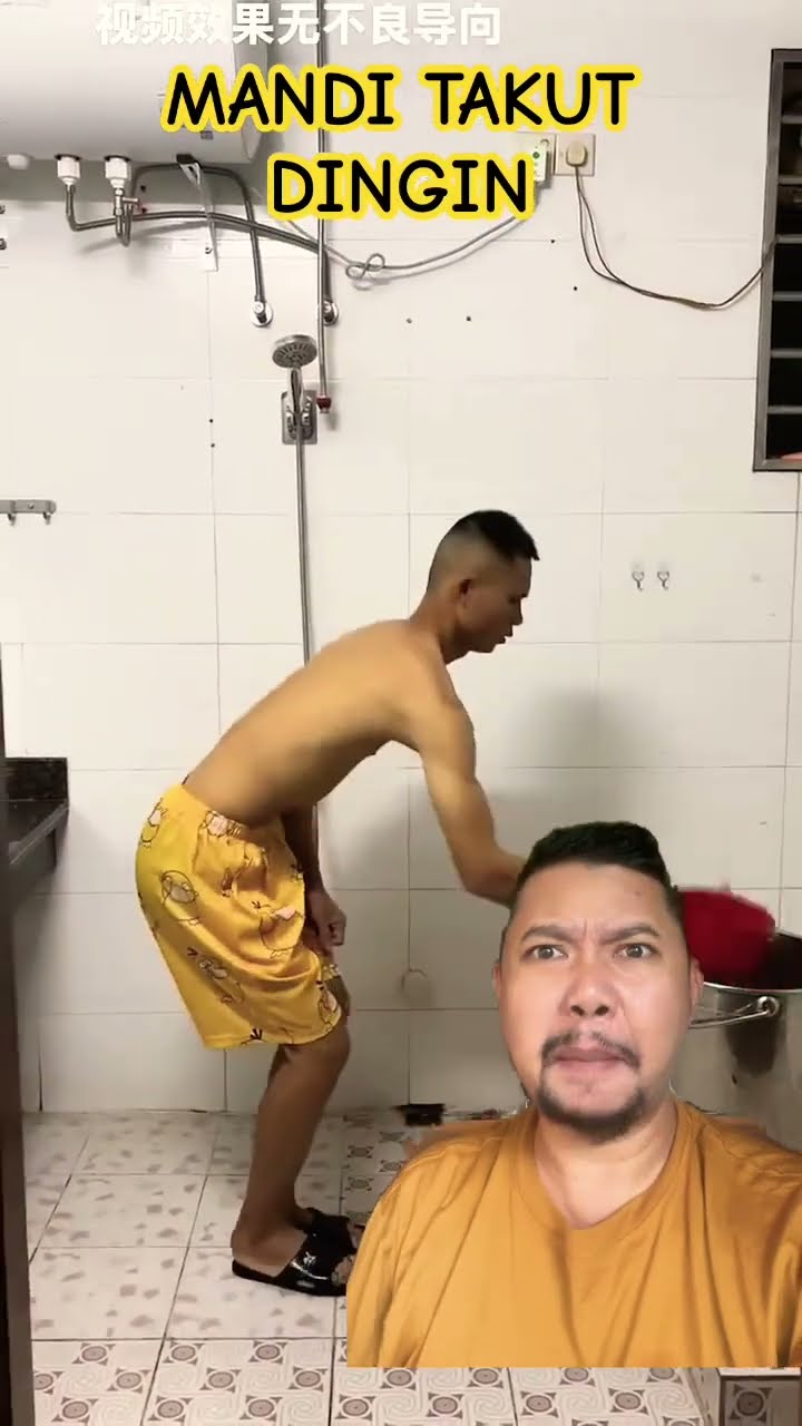 MAU MANDI TAPI TAKUT KEDINGINAN!!!?? #comedy #humor #funny #comedia