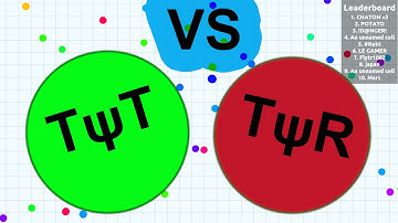 TYR & TYT Teaming  // Insane Splitrun Agar.io Gameplay
