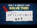 Two Substitutions Convert a Radical Equation Into Factors | Math Olympiad