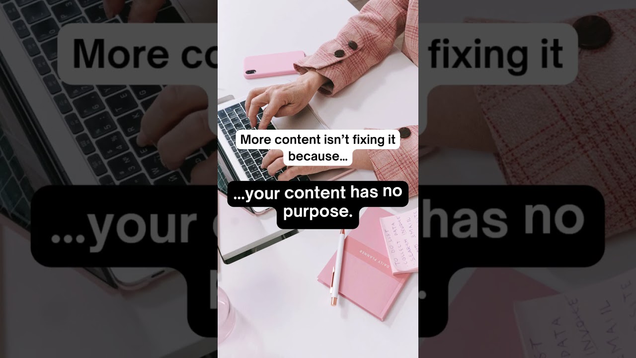 You don’t need more content. You need THIS #contentstrategy #onlinebusinesstips #homebusiness