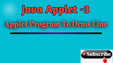 Draw Line Using Java Applet