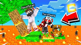 MİNECRAFT'ta ÇEVREMİZ LAV OLUYOR  Minecraft