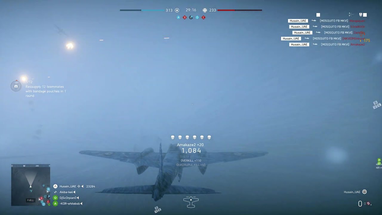 6 kills in the Fog by plane Battlefield V YouTube