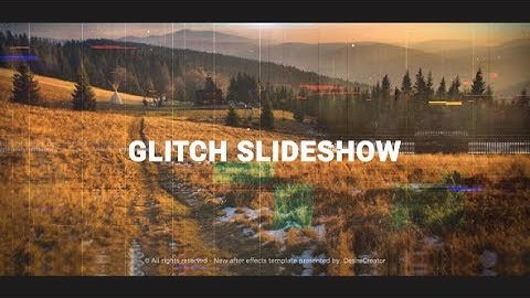 Parallax Glitch Slideshow | After Effects Template | Openers