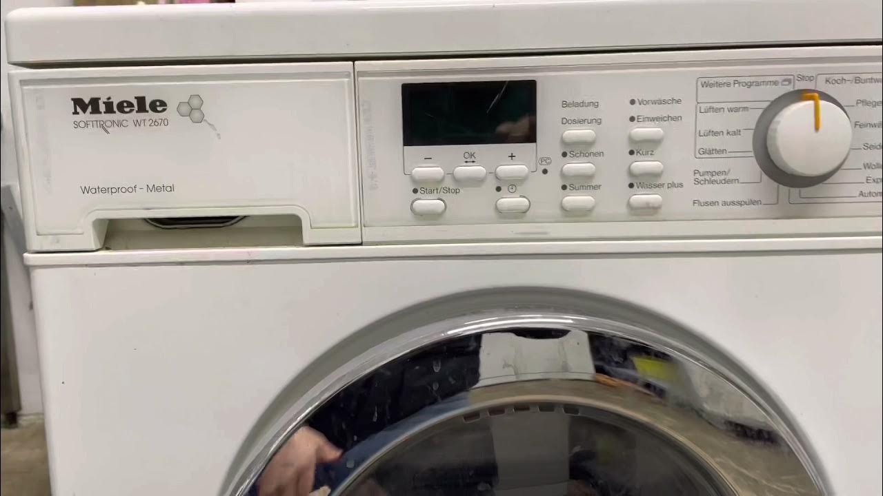 Miele Waschmaschine Schleudert Nicht Richtig Dosierung Prüfen www.youtube.com