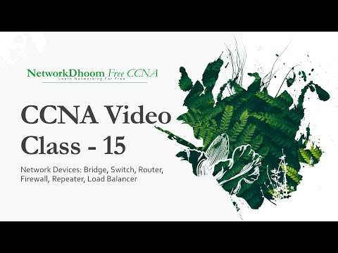 CCNA Class Video | Class - 15 | Bridge, Switch, Repeater, Router, Firewall, Load Balancer