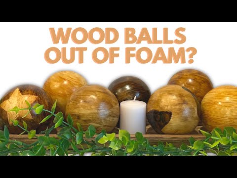 Decorative Wooden Balls DIY  You Won't Believe What They're Made