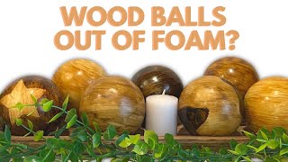 Decorative Wooden Balls DIY | You Won't Believe What They're Made Of!!! | Quick and Easy DIY