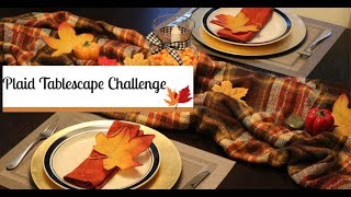 Plaid Tablescape Challenge hosted by The Holiday Cookie Diva