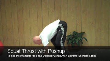 Squat Thrust with Pushup- GREAT body weight exercise FOR WHOLE BODY!