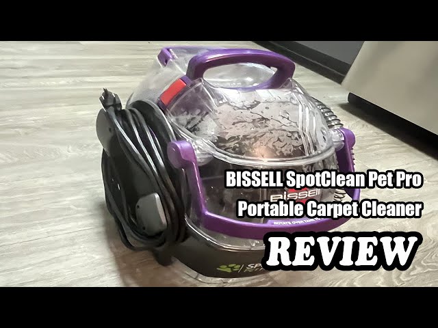 BISSELL 2458 SpotClean Pet Pro Portable Carpet Cleaner Review 2023 