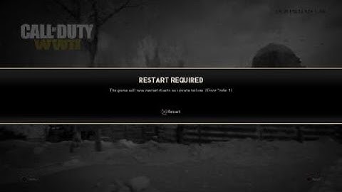 Call of Duty®: WWII ERROR CODE 5