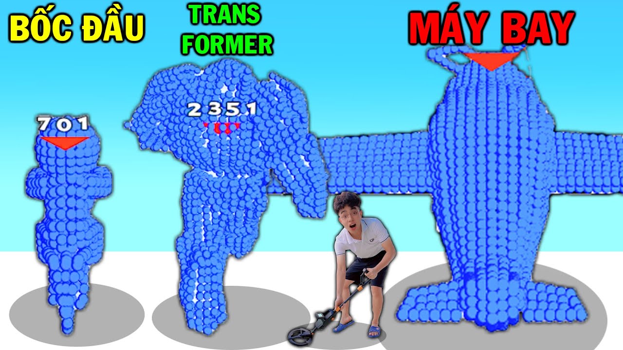 THẮNG TÊ TÊ KẾT HỢP 1000 HẠT NỞ BIẾN THÀNH TẤT CẢ MỌI THỨ TRONG Pixel Battle