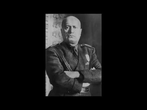 Part Of Benito Mussolini's Speech About The Invasion Of Abyssinia