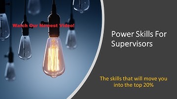 Supervisory Power Skills Training - Module 1