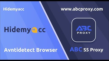 How to use ABC S5 Proxy? Use with Hidemyacc Browser for proxy configuration