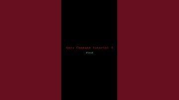 Unix Command tutorial 7: Find #unix  #unixacademy #linux #shorts #interview #interviewquestions #it