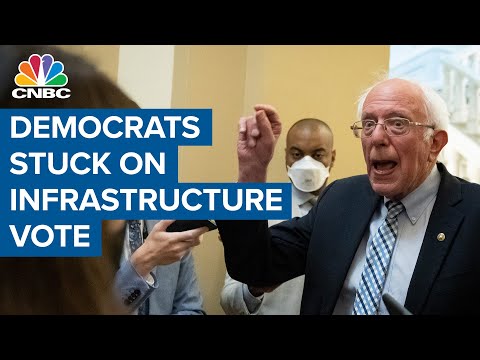 Democrats stuck on infrastructure vote without late-night deal