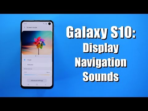 Galaxy S10 Settings Tutorial for Display, Navigation Bar & Sounds