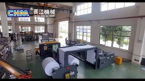 CHM A4 copy paper 2 rolls feeding (10-12 reams per/Minute) sheeting & ream packing production line