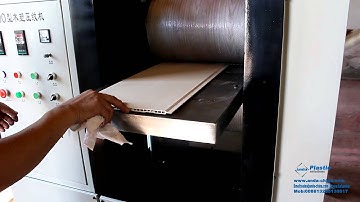 WPC embossing machine for outdoor WPC decking