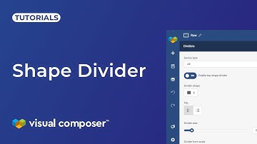 How to Add Shape Dividers in Visual Composer