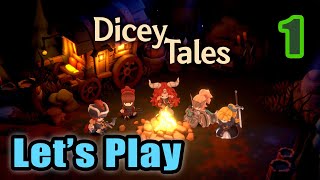 Let's Play - Dicey Tales - Tactics Turn Based Strategy RPG - Full Gameplay - Dice Deck Builder