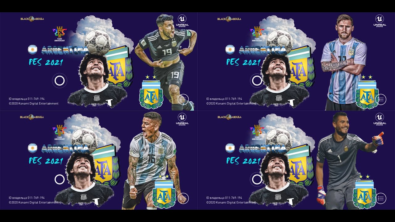 eFootball PES 2021 Mobile Patch 5.3.0 ARGENTINA ALL KITS STARS OBB.No Root