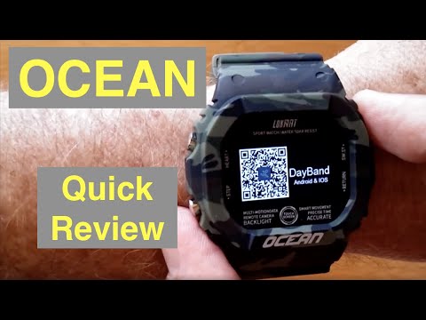 LOKMAT OCEAN IP68 Waterproof Blood Pressure Ruggedized Smartwatch: Quick Overview