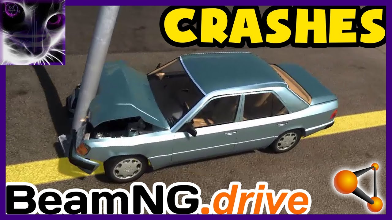 BeamNG drive - CRASHES - Mercedes 280E/320E (HD Model) [2015]