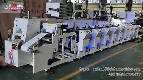 9 color unit type flexo printing machine to Turkey