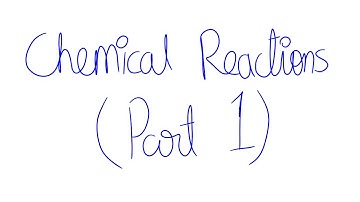 IGCSE Chemistry- Unit 6: Chemical Reactions (Part 1)