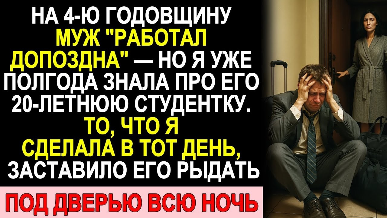 На 4 ю Годовщину Муж Работал Допоздна — Но Я Полгода Знала Про Его Любовницу  То, Что Я Сделала