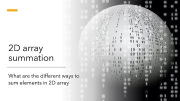 BeezMind C++ Programming - 2D array summation