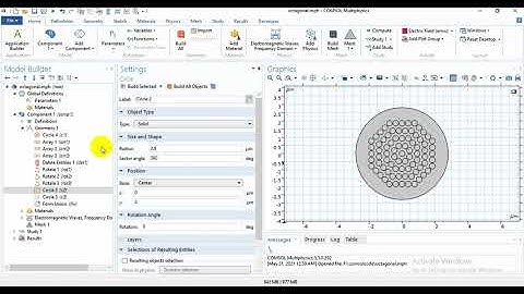 Octagonal and Square shape by using Comsol Multiphysics