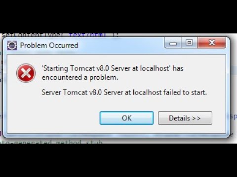 Has encountered a problem. Не активны кнопки запуска Tomcat.