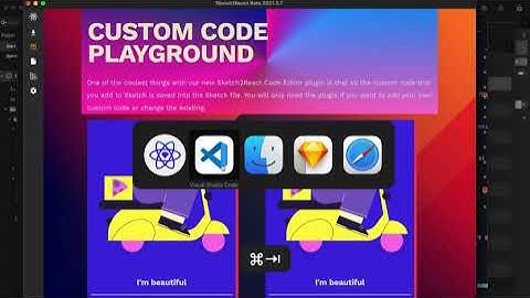 Sketch2React 2021 Beta – Code Editor Plugin for Sketch & Sketch2React –Testing Screencast 1