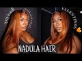 *START TO FINISH* EASY SPRAY INSTALL w/ Pre Colored Ginger Highlight Wig | Nadula Hair