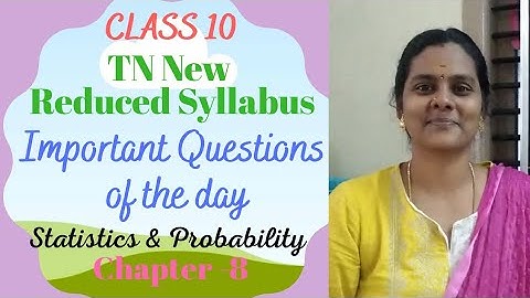 10th maths TN reduced syllabus Chapter 8 Statistics & Probability #important_Question10 #marvelmatix